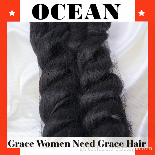 4pcs loose wave outlook wholesale best selling cheap Wholesale 100% synthetic hair extensions dropship
